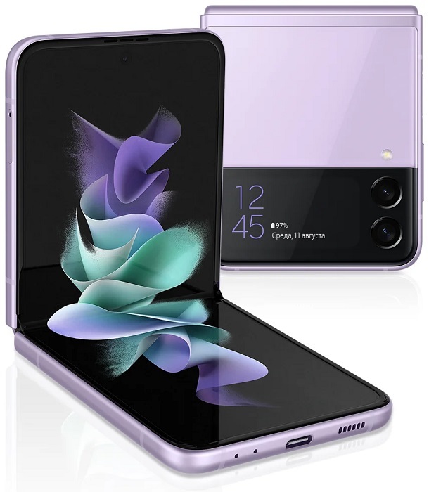 Смартфон Samsung Galaxy Z Flip3 8/128Gb Purple Mirror (SM-F711BLVBSER), фото 3